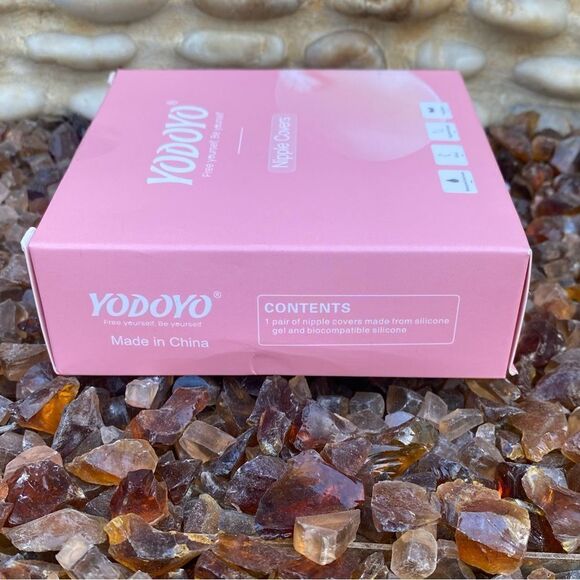 NIB New YODOYO Nipple Covers Sticky Adhesive Silicone Nipple Pasties Reusable - Picture 11 of 12